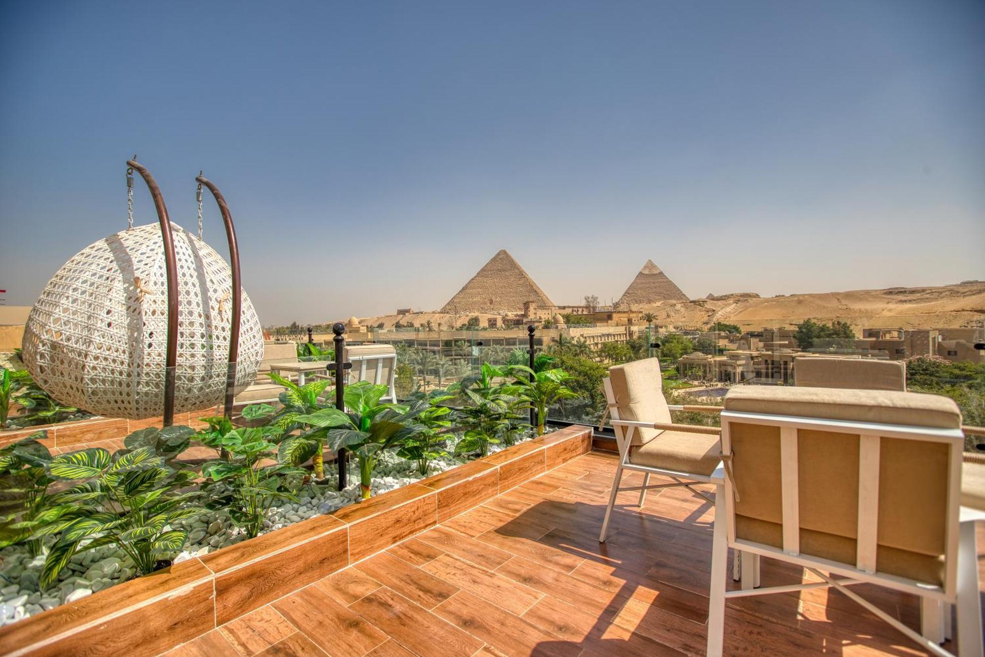 Gaia Pyramids Hotel Kafret el-Gabal Dış mekan fotoğraf