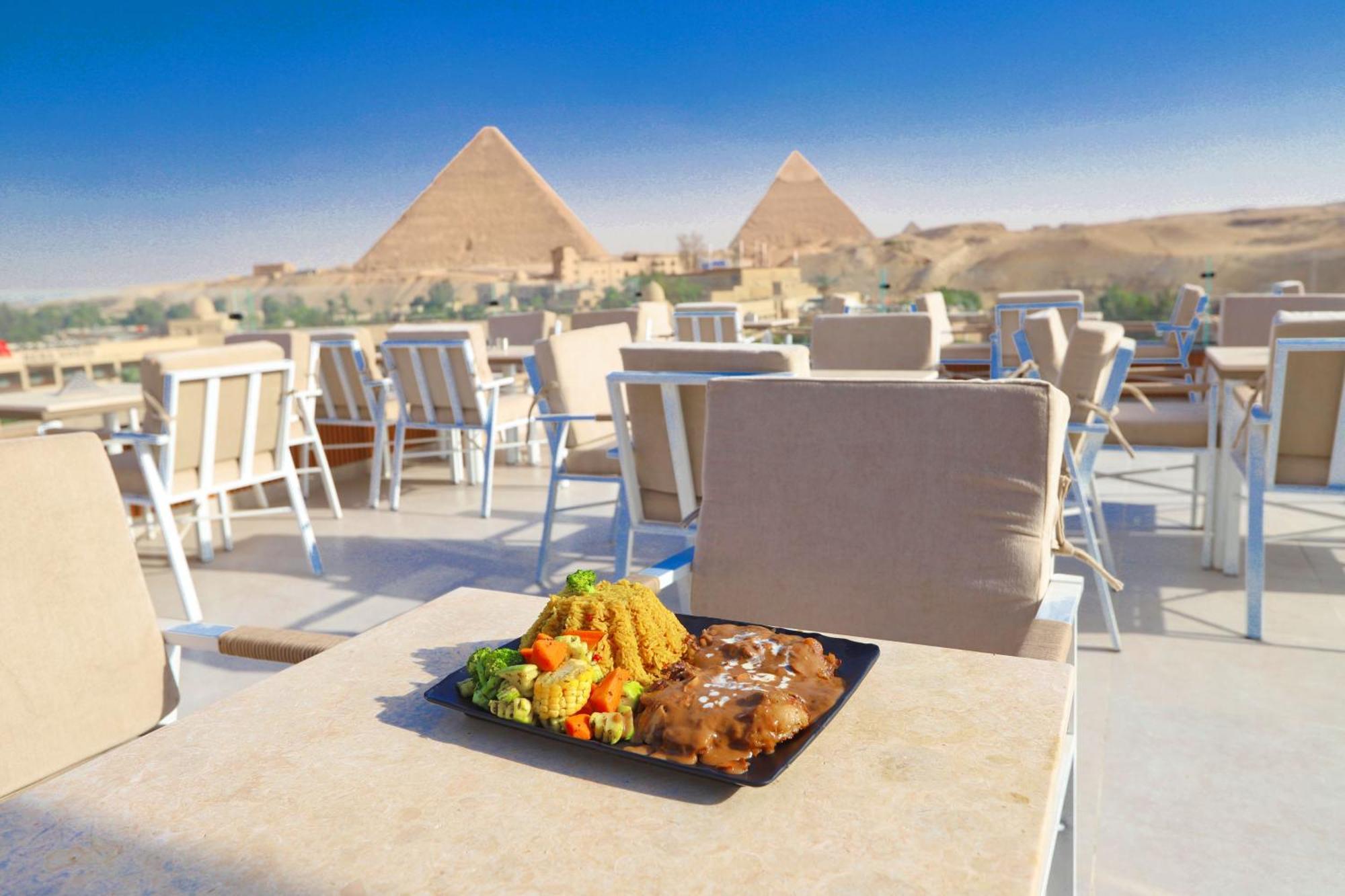 Gaia Pyramids Hotel Kafret el-Gabal Dış mekan fotoğraf