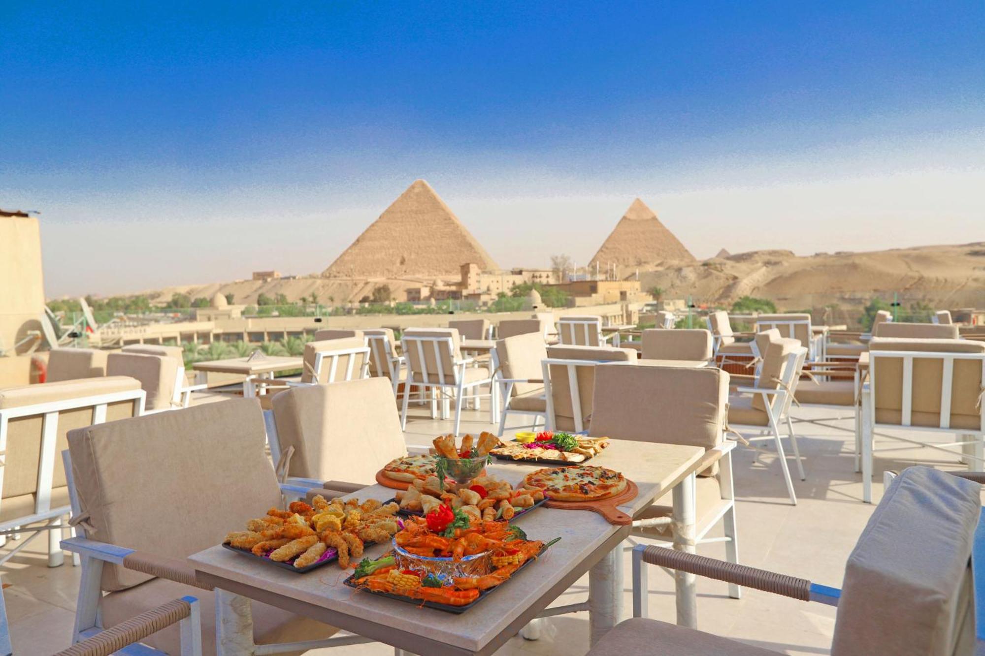 Gaia Pyramids Hotel Kafret el-Gabal Dış mekan fotoğraf