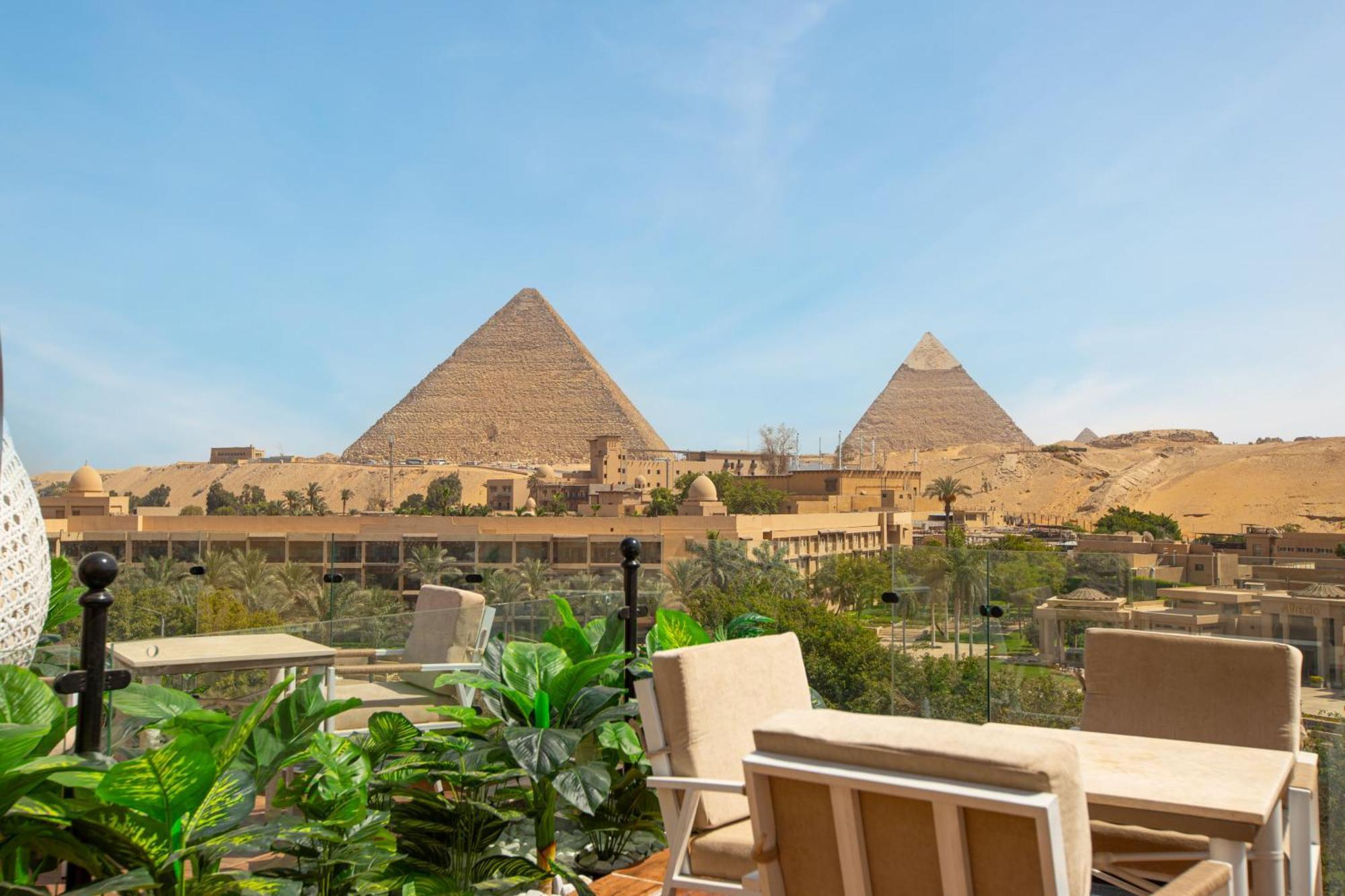 Gaia Pyramids Hotel Kafret el-Gabal Dış mekan fotoğraf