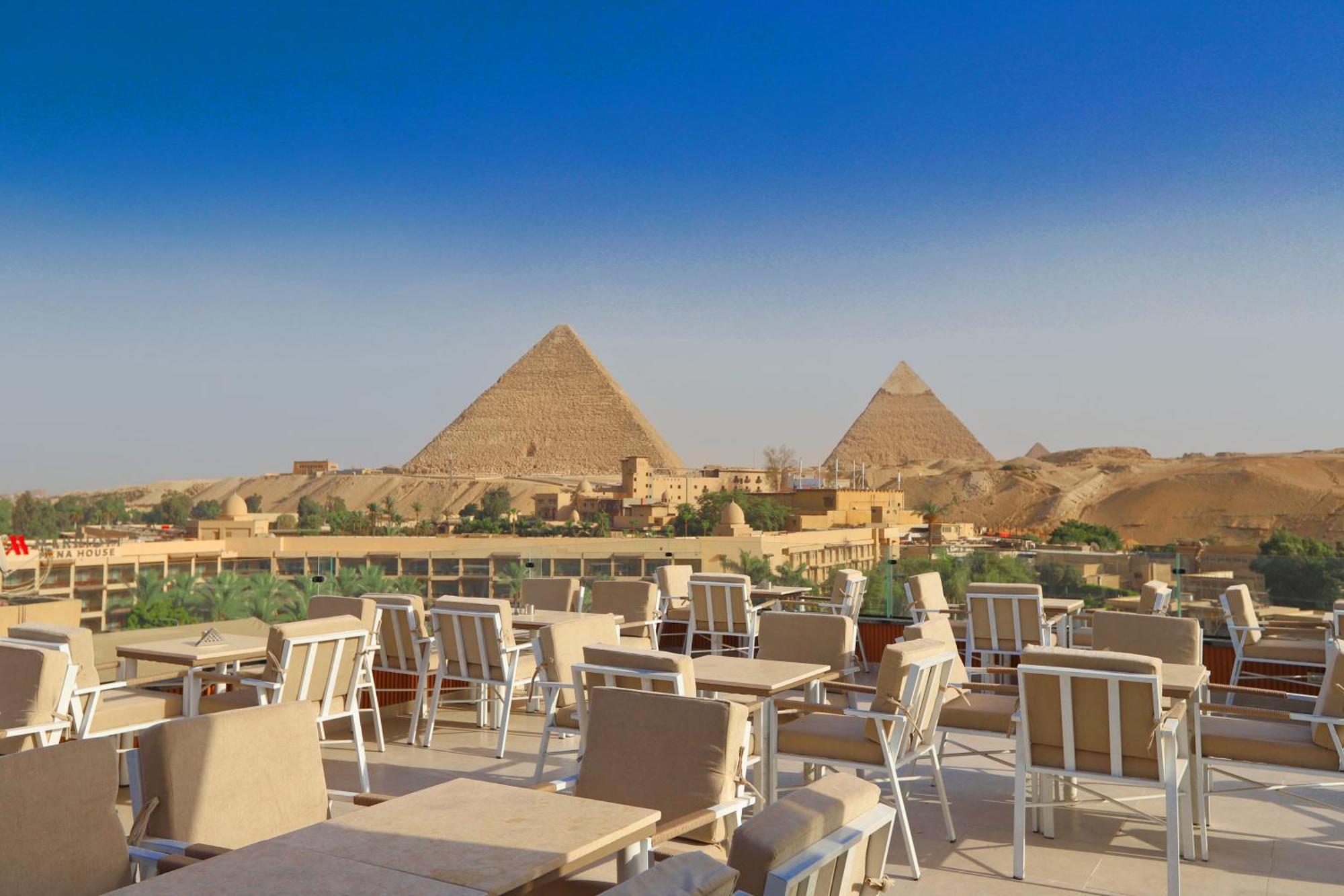 Gaia Pyramids Hotel Kafret el-Gabal Dış mekan fotoğraf