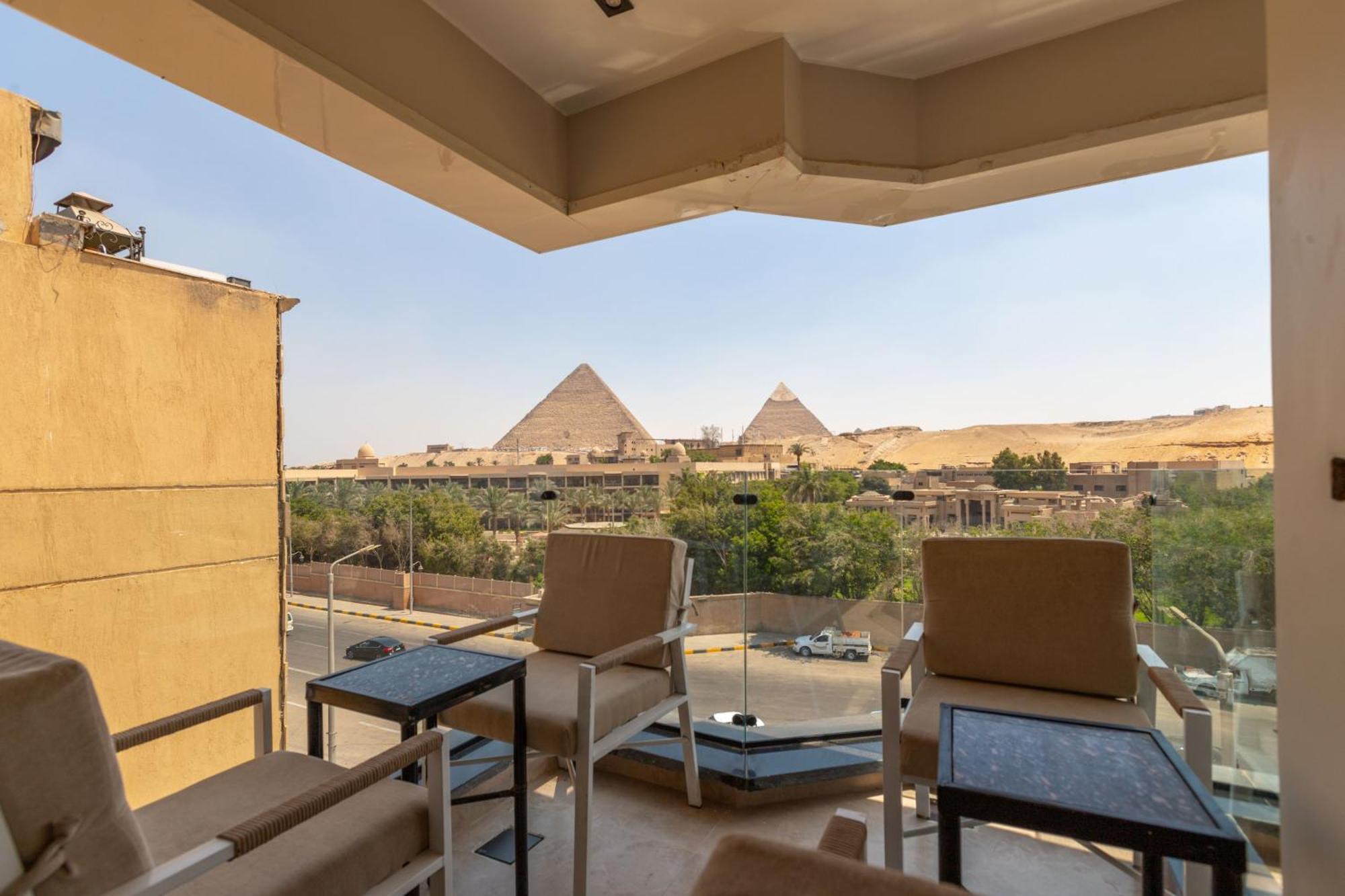 Gaia Pyramids Hotel Kafret el-Gabal Dış mekan fotoğraf