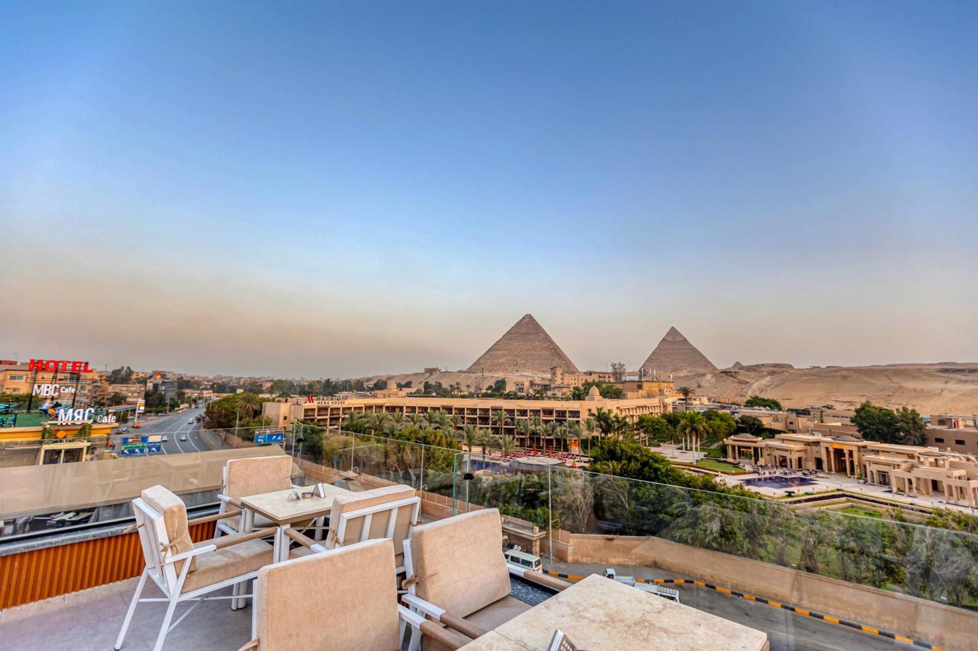 Gaia Pyramids Hotel Kafret el-Gabal Dış mekan fotoğraf