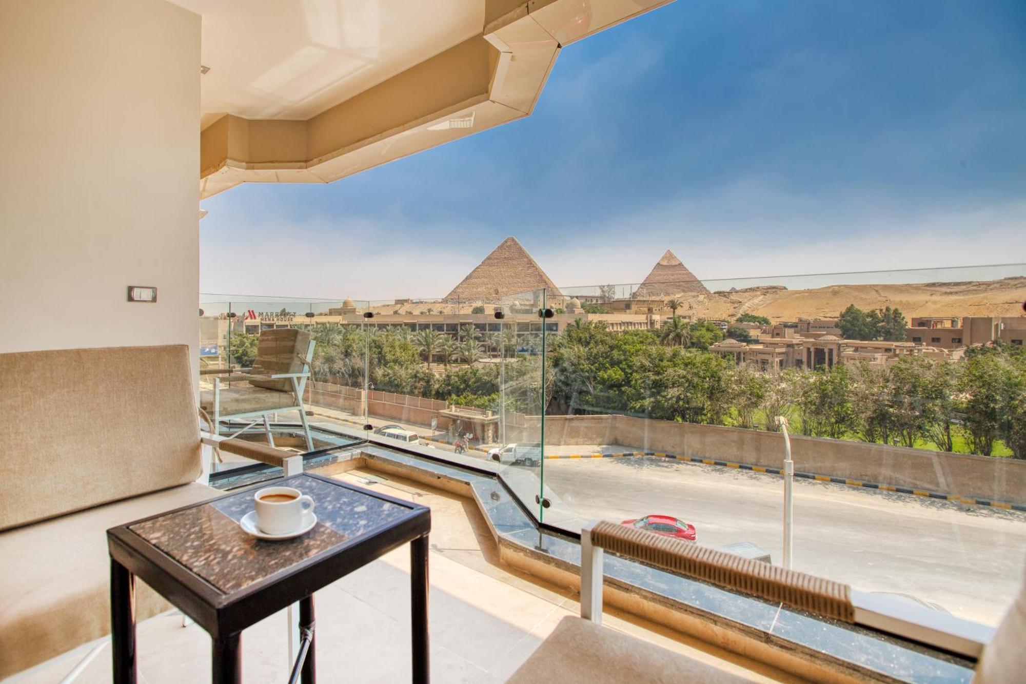 Gaia Pyramids Hotel Kafret el-Gabal Dış mekan fotoğraf